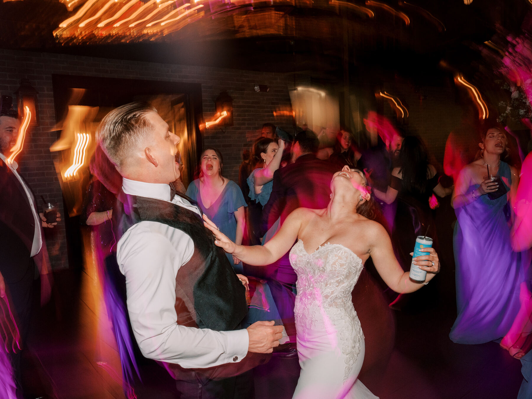 Couple in motion